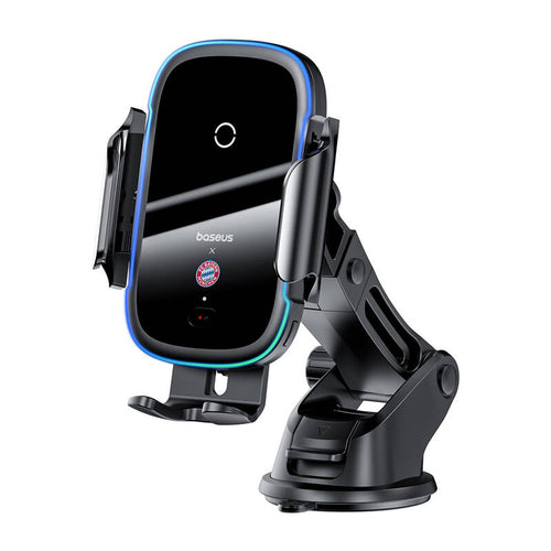 Baseus édition Bayern - Support de voiture à charge sans fil 15 W (noir) : support de voiture Baseus édition Bayern noir