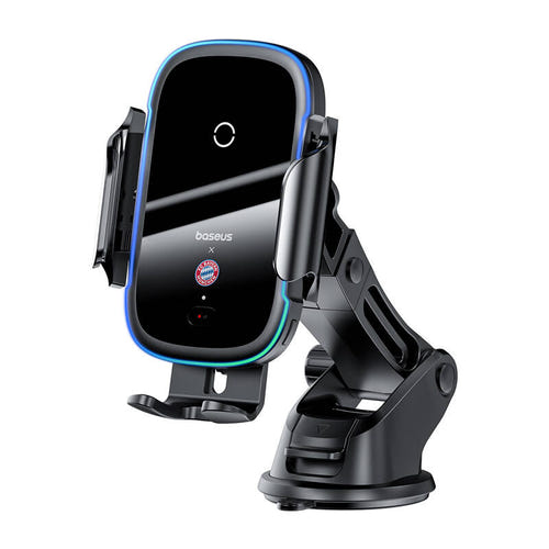 Baseus édition Bayern - Support de voiture à charge sans fil 15 W (noir) : support de voiture Baseus édition Bayern noir