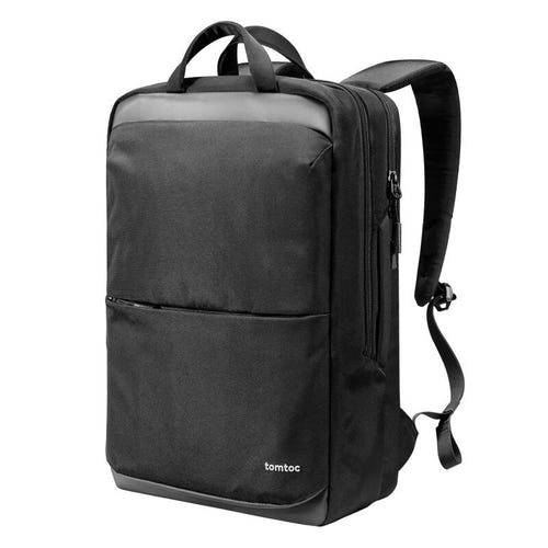 Tomtoc Explorer-T71 - Sac à dos de voyage 24 l pour ordinateur 15,6 pouces (noir) : compartiment ordinateur matelassé du Explorer-T71