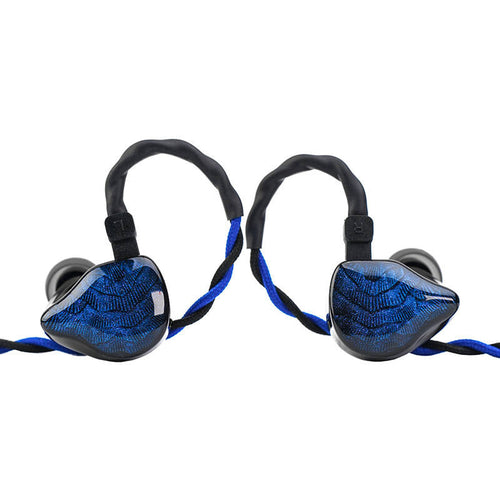 TRUTHEAR Nova - Écouteurs filaires intra-auriculaires 1 dynamique et 4 armatures (bleu) : écouteurs filaires TRUTHEAR Nova bleus