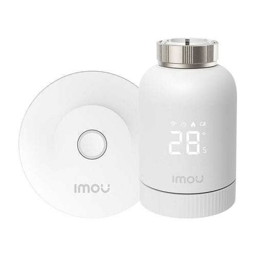 IMOU KIT-TRV1-EU-2 - Kit tête thermostatique Zigbee avec passerelle et 6 adaptateurs : les six adaptateurs de robinet fournis