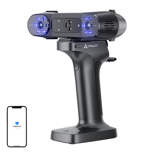Creality RaptorX - Scanner 3D sans fil à lumière structurée NIR et lasers bleus : scanner 3D Creality RaptorX en main