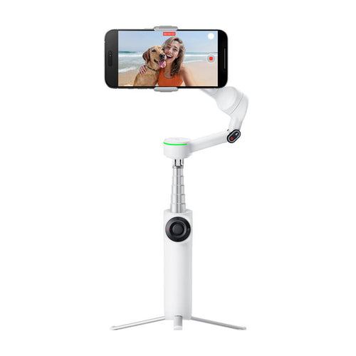 Insta360 Flow 2 Pro - Stabilisateur pour smartphone (blanc) : stabilisateur Insta360 Flow 2 Pro blanc déplié