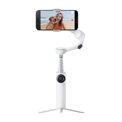 Insta360 Flow 2 Pro - Stabilisateur pour smartphone (blanc) : stabilisateur Insta360 Flow 2 Pro blanc déplié