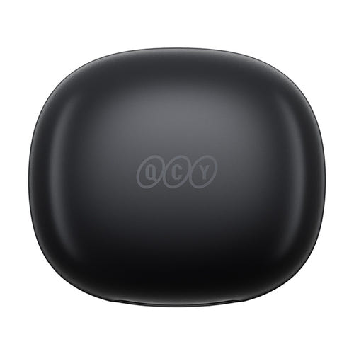 QCY Ailybuds E10 T35 - Écouteurs sans fil LDAC Hi-Res (noirs) : boîtier de charge ouvert avec les écouteurs