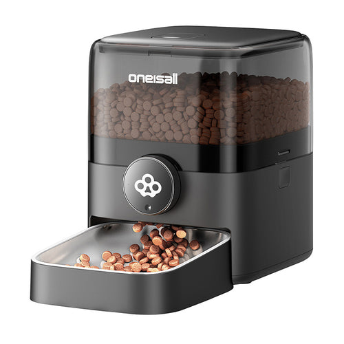 Oneisall F1-M - Distributeur de croquettes connecté 3 L, jusqu'à 100 jours : distributeur de croquettes connecté Oneisall F1-M noir