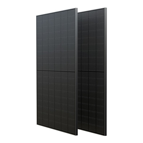 EcoFlow - Lot de 2 panneaux solaires rigides 400 W, connecteur MC4 : lot de deux panneaux solaires rigides EcoFlow 400 W