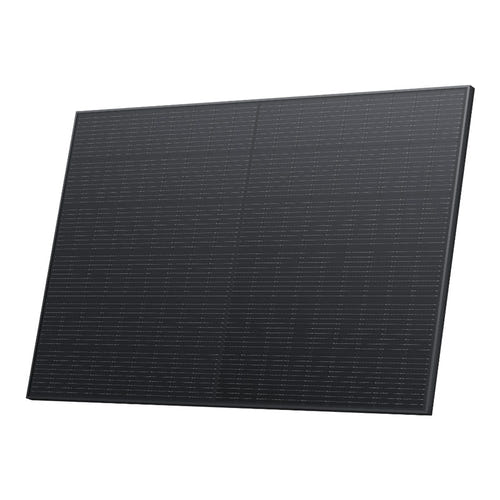 EcoFlow - Lot de 2 panneaux solaires rigides 400 W, connecteur MC4 : cadre en aluminium et face avant en verre clair