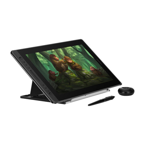 Huion Kamvas Pro 16 - Écran graphique 15,6 pouces Full HD, 8192 niveaux : six touches programmables sur le châssis aluminium