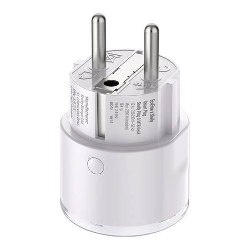 EcoFlow x Shelly Smart Plug - Prise connectée Wi-Fi avec mesure d'énergie : anneau LED indiquant la charge en cours