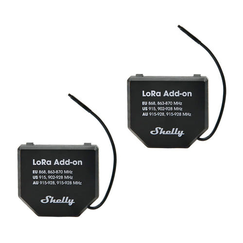 Shelly LoRa Add-on EU868 - Lot de 2 modules longue portée pour Gen3 et Gen4 : lot de deux modules Shelly LoRa Add-on EU868