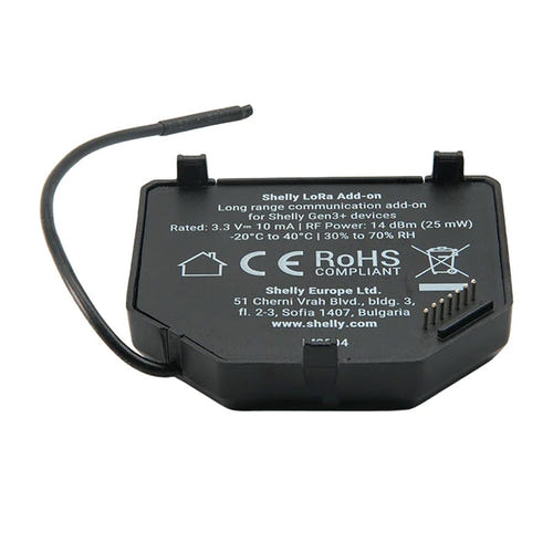 Shelly LoRa Add-on EU868 - Lot de 2 modules longue portée pour Gen3 et Gen4 : liaison longue portée jusqu'à 5 km