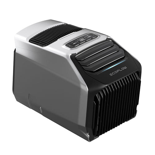 EcoFlow Wave 2 - Climatiseur portable réversible 5100 BTU (prise suisse) : panneau de commande et affichage de la consigne