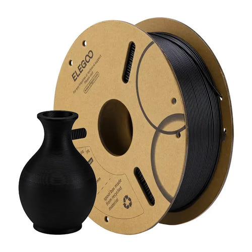 ELEGOO PLA - Filament 3D 1,75 mm de 1 kg (noir) : impressions réalisées en PLA noir