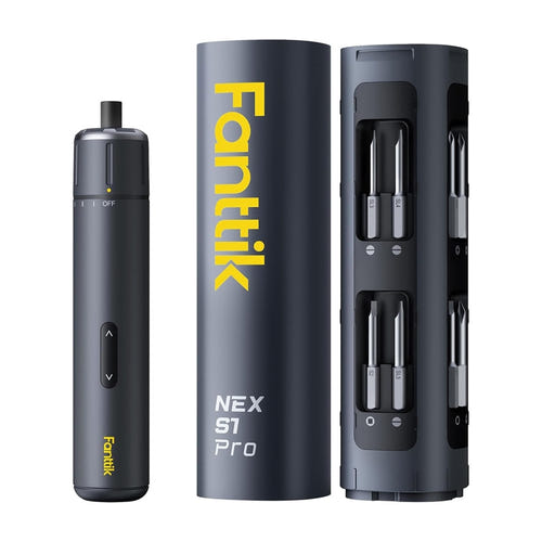 Fanttik S1 Pro - Tournevis électrique et coffret de 16 embouts : tournevis électrique Fanttik S1 Pro et son coffret d'embouts