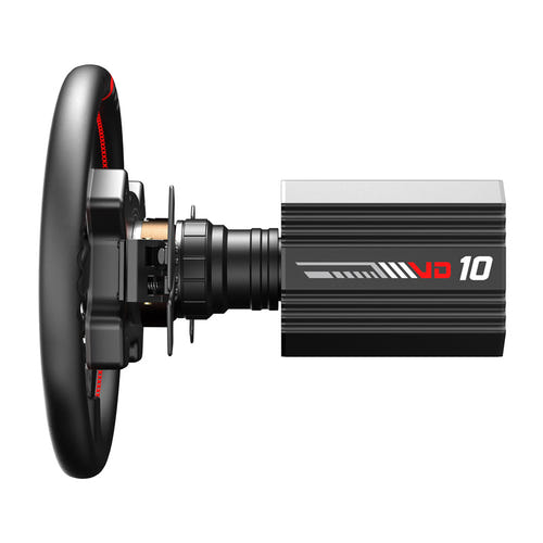 PXN VD10 CS - Base Direct Drive 10 Nm et volant WCS R2 de 330 mm : volant de 330 mm garni de microfibre et ses 13 boutons