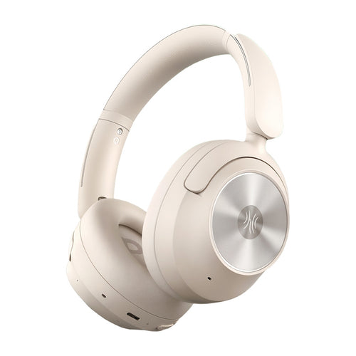OneOdio A6 - Casque sans fil Bluetooth 6.0, LDAC et réduction de bruit (blanc) : casque sans fil OneOdio A6 blanc vu de face