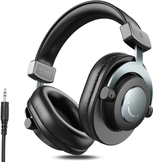 Fifine H8 - Casque studio filaire fermé 50 mm (noir) : casque studio filaire Fifine H8 noir