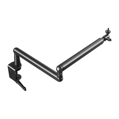 Fifine BM88 - Bras de microphone de bureau, portée 430 mm (noir) : gouttière de passage de câble du Fifine BM88