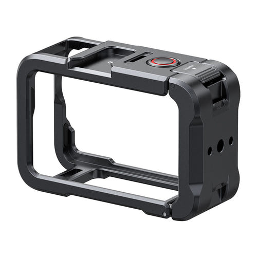 Telesin S6-FMS-35-TDJ - Cage aluminium pour DJI Osmo Action 6 : filetage 1/4 de pouce et sabot Cold Shoe de la cage