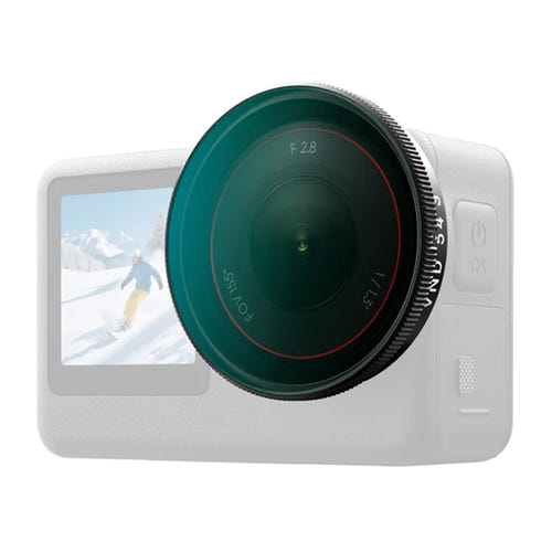 Telesin S5-FLT-41 - Jeu de 3 filtres CPL, VND2-32 et UV pour DJI Osmo Action 6 : monture en aluminium et joint silicone des filtres