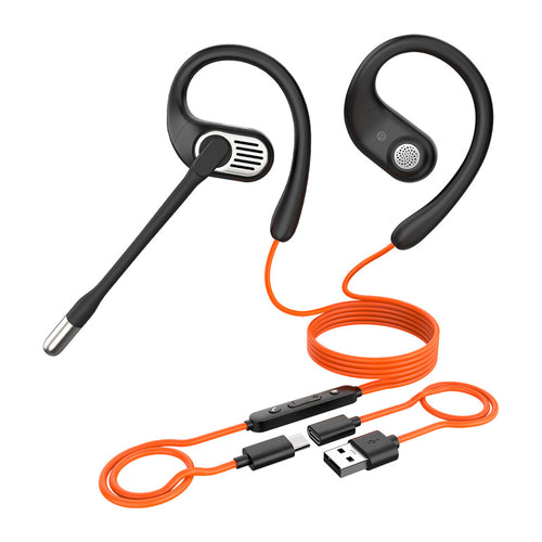 OneOdio OpenRock Link 10 - Écouteurs filaires USB-C à oreille ouverte (noirs) : écouteurs filaires OneOdio OpenRock Link 10 noirs