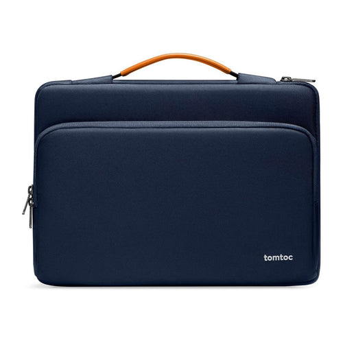 Tomtoc Defender-A14 - Sacoche pour ordinateur portable 16 pouces (bleu marine) : sacoche Tomtoc Defender-A14 bleu marine, vue d'ensemble