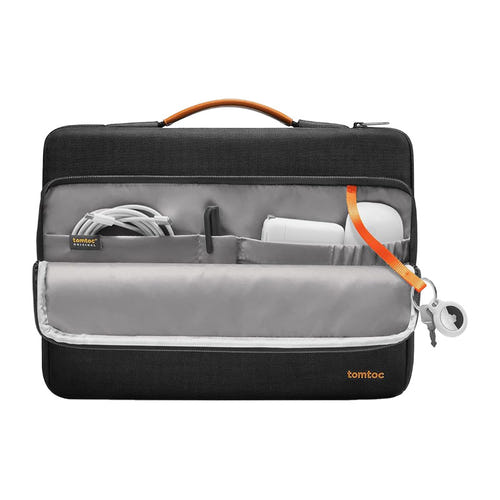 Tomtoc Defender-A14 - Sacoche pour ordinateur portable 16 pouces (noire) : coins renforcés CornerArmor de la sacoche