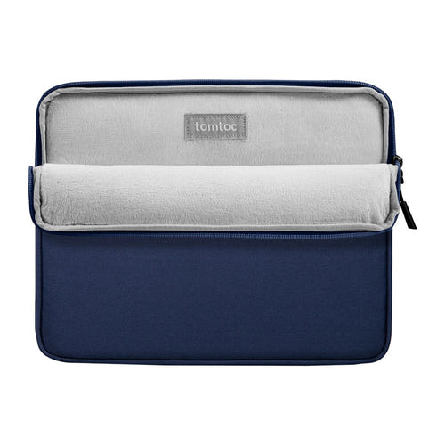 Tomtoc Light-A18 - Housse fine pour ordinateur portable 14 pouces (bleu marine) : zip YKK de la housse