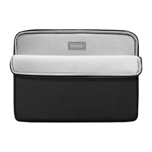 Tomtoc Light-A18 - Housse fine pour ordinateur portable 14 pouces (noire) : zip YKK de la housse
