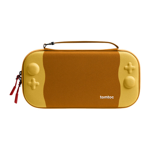 Tomtoc FancyCase-G05 - Étui slim pour Nintendo Switch 2, 12 jeux (jaune) : étui Tomtoc FancyCase-G05 jaune fermé