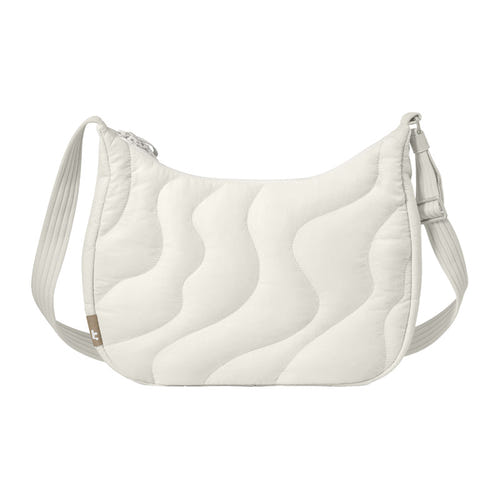 Tomtoc Terra-T34 Puffy - Sacoche matelassée 9 L pour tablette 11 pouces (Snowberg, blanche) : sacoche Tomtoc Terra-T34 Puffy blanche, vue d'ensemble