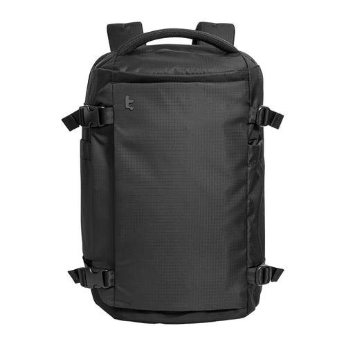 Tomtoc Navigator-T66 Liteway - Sac à dos de voyage 28 L (noir) : ouverture à plat du sac de voyage