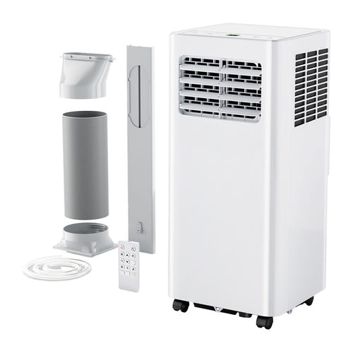 Euhomy PAC003 - Climatiseur mobile 3 en 1 de 7 000 BTU pour 32 m² : roulettes pivotantes et poignée de transport