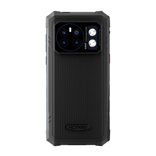 HOTWAV Cyber 13 - Smartphone durci 6,6 pouces, 10800 mAh (noir) : écran de 6,6 pouces et coque renforcée