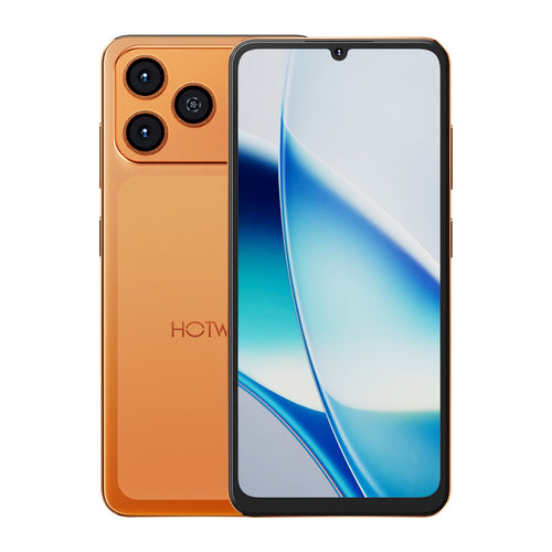 HOTWAV A17 Pro Max - Smartphone 6,75 pouces 120 Hz, 5160 mAh (orange) : smartphone HOTWAV A17 Pro Max orange de face
