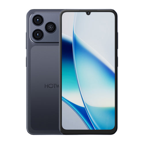 HOTWAV A17 Pro Max - Smartphone 6,75 pouces 120 Hz, 5160 mAh (noir) : smartphone HOTWAV A17 Pro Max noir de face