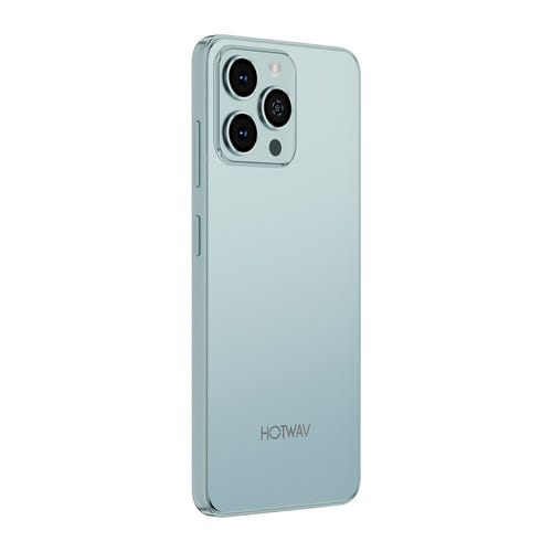 HOTWAV A16 Pro Max - Smartphone 6,75 pouces 120 Hz, 3+64 Go (vert) : dos vert et module photo de 13 MP