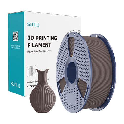 Sunlu PLA Classic - Filament 3D 1,75 mm, bobine de 1 kg (chocolat) : bobine de filament Sunlu PLA Classic chocolat