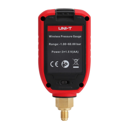 UNI-T UT336P - Manomètre sans fil -1 à 60 bar pour froid et pompes à chaleur : raccord fileté SAE du manomètre