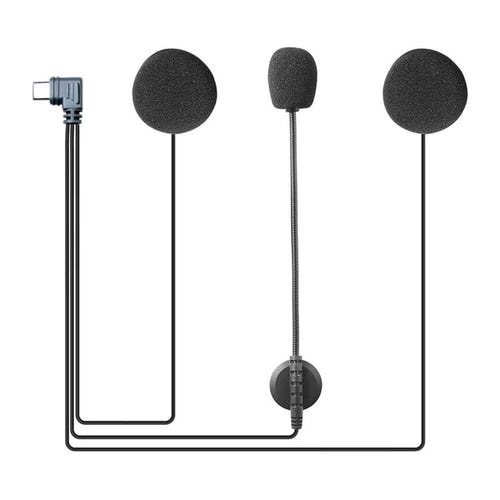 EJEAS HIFI-M6 - Kit oreillettes et micro USB-C pour casque moto, intercoms V4 Plus, V6 PRO+ et V7 : kit oreillettes et micro EJEAS HIFI-M6 à connecteur USB-C