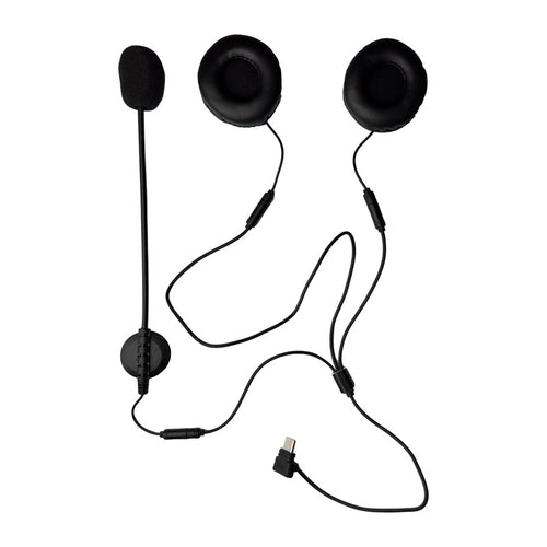 EJEAS HIFI-M4H - Kit oreillettes et micro USB-C pour casque moto, intercoms K1, MS8 et MS20 : kit oreillettes et micro EJEAS HIFI-M4H à connecteur USB-C