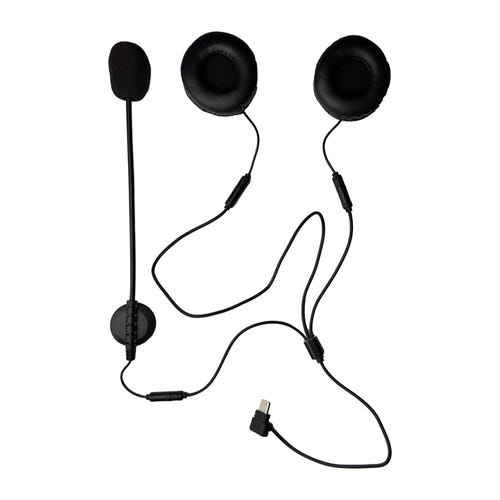 EJEAS HIFI-M4H - Kit oreillettes et micro USB-C pour casque moto, intercoms K1, MS8 et MS20 : kit oreillettes et micro EJEAS HIFI-M4H à connecteur USB-C