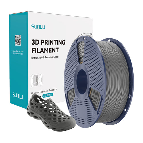 Sunlu TPU 95A - Filament 3D flexible 1,75 mm, bobine de 1 kg (gris) : bobine de filament TPU 95A Sunlu gris