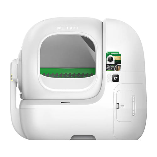 Petkit Purobot Max Pro 2 - Litière autonettoyante connectée à caméra IA 1080p, bac 76 L : caméra IA 1080p intégrée à la litière