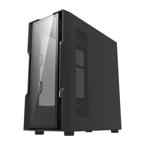 darkFlash DK431 Glass - Boîtier PC Big Tower en verre trempé (noir) : emplacements de ventilateurs et de radiateur