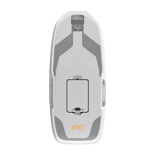 Waydoo EVO Max Plus 130 L - Planche en EPP pour eFoil Flyer EVO, capteurs et GPS (grise) : planche Waydoo EVO Max Plus 130 L grise de dessus