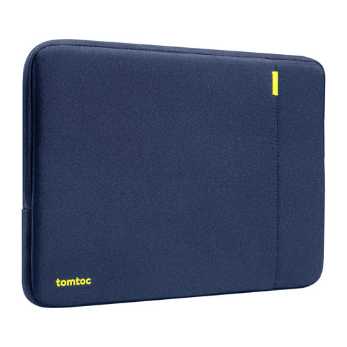 Tomtoc Defender-A13 - Housse pour ordinateur portable 14 pouces (bleu marine) : ordinateur portable glissé dans la housse