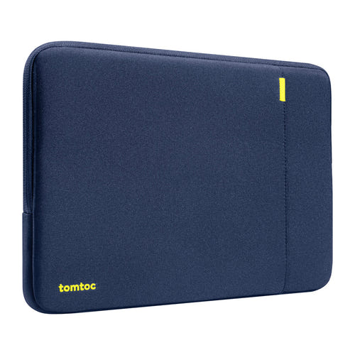 Tomtoc Defender-A13 - Housse 14 pouces et trousse à accessoires (bleu marine) : matières recyclées utilisées pour la housse