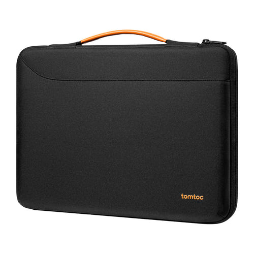 Tomtoc Defender-A22 - Sacoche pour ordinateur portable 16 pouces (noire) : coupe de l'angle renforcé CornerArmor